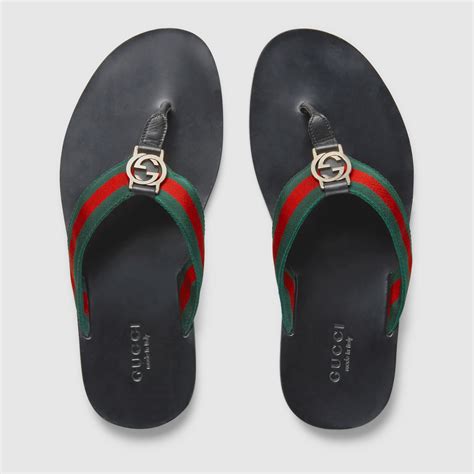 gucci thong sandal mens|gucci men's slip on sandal.